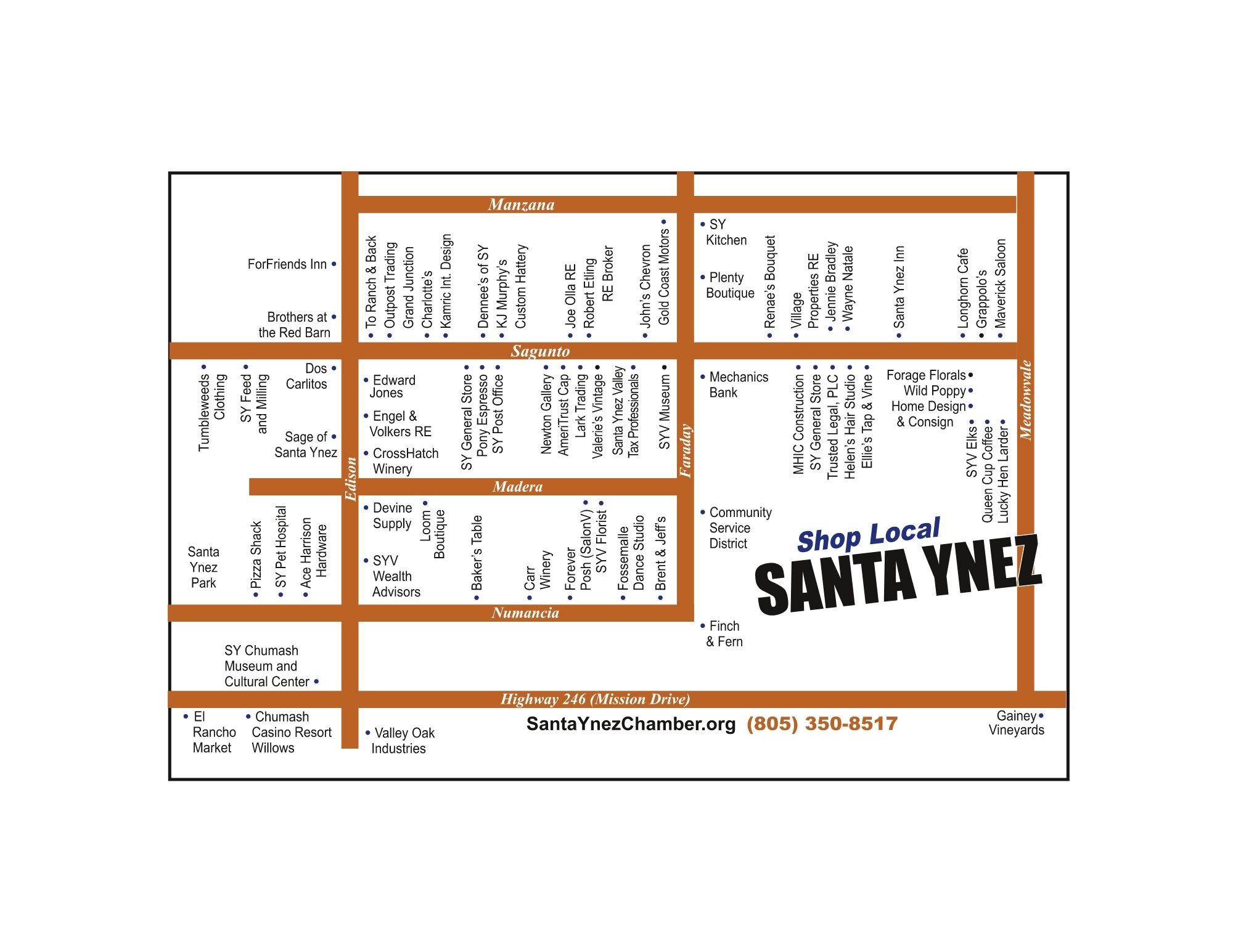 Map of Santa Ynez