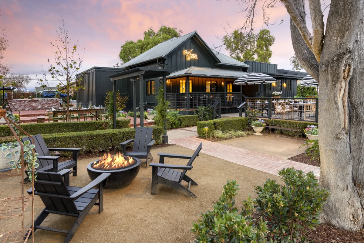 The Genevieve and Victor outside photo with fire pit